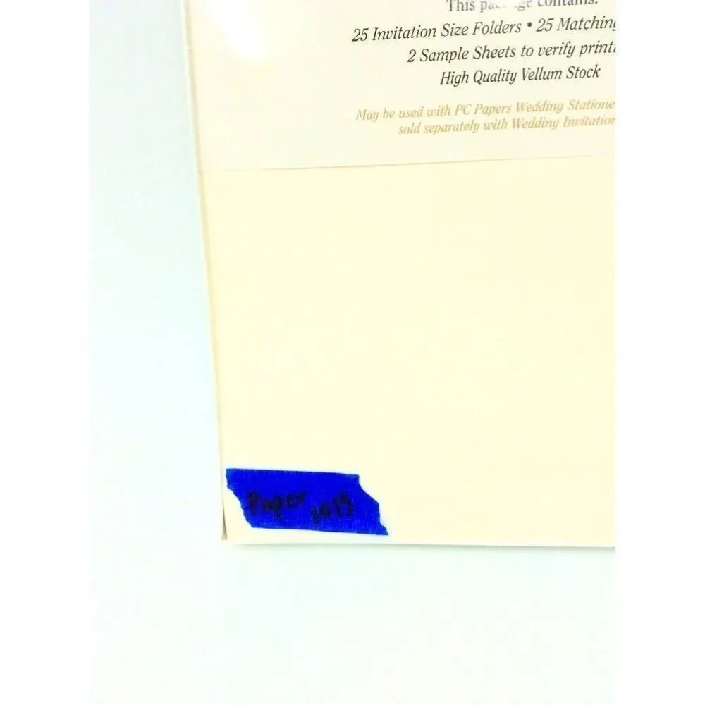 Vintage Invitations 25 ct Envelopes Blanks Printable Wedding Stationary White